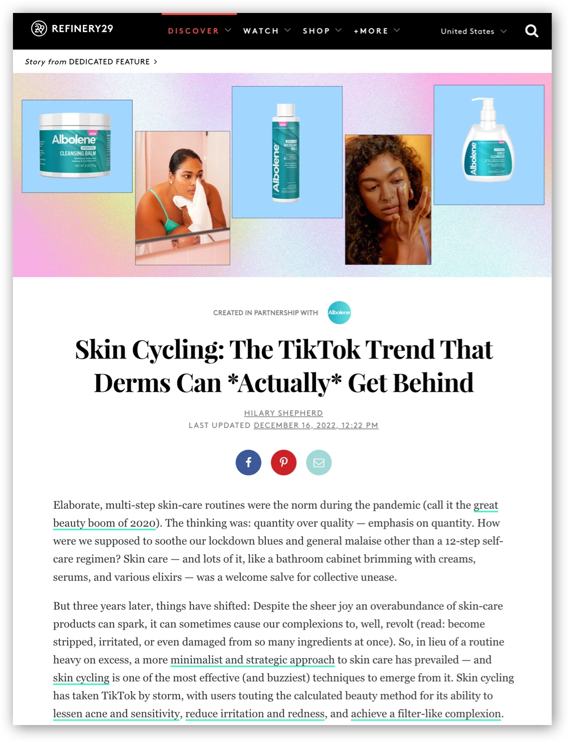 Albolene in Refinery29