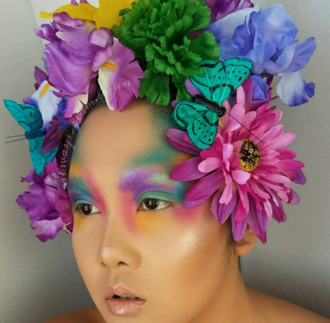 A Blooming Flower Makeup Look